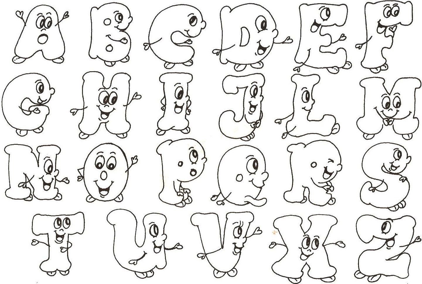 Буквы для рисования для детей