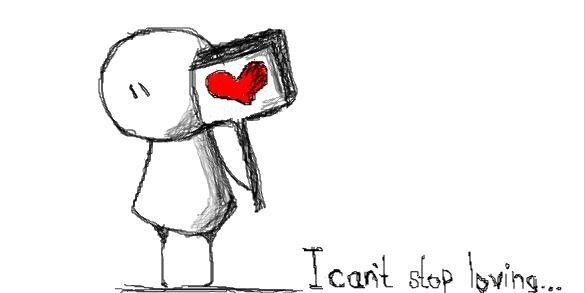 Прикольные рисунки карандашом про любовь