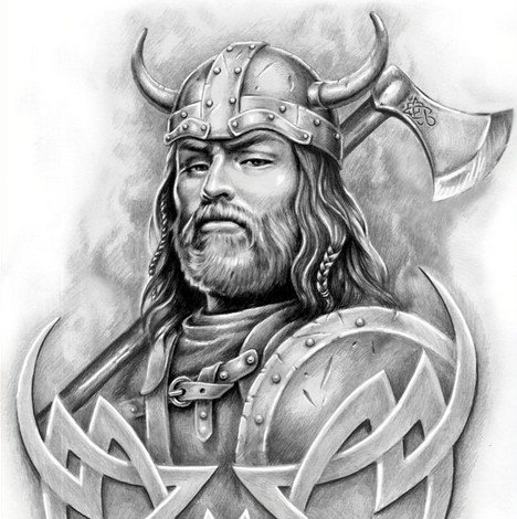 Рисунки викингов карандашом легкие и красивые