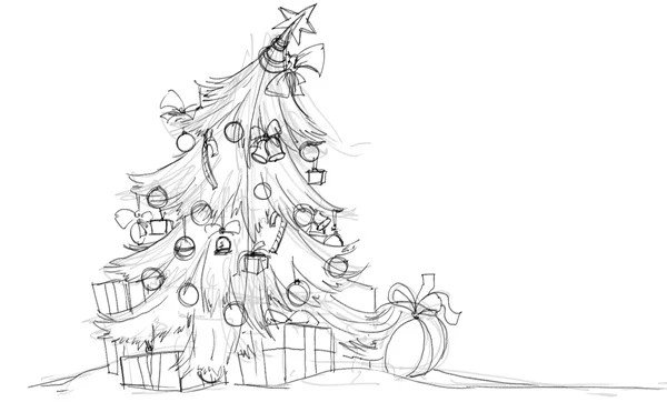 Рисунки на новый год для срисовки