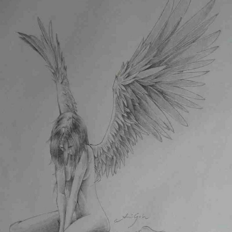 ангел голая рисунок фото 30