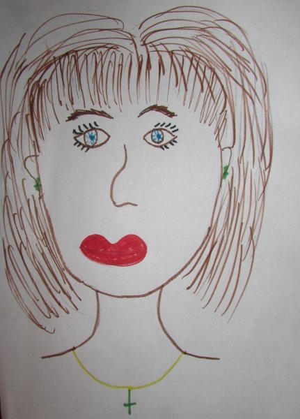 Портрет мамы детский