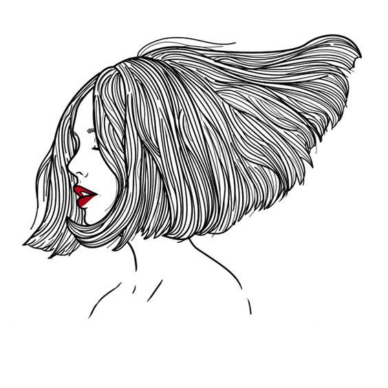 Черно белые рисунки девушек