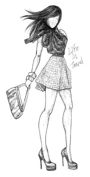 Девушки для срисовки в полный рост