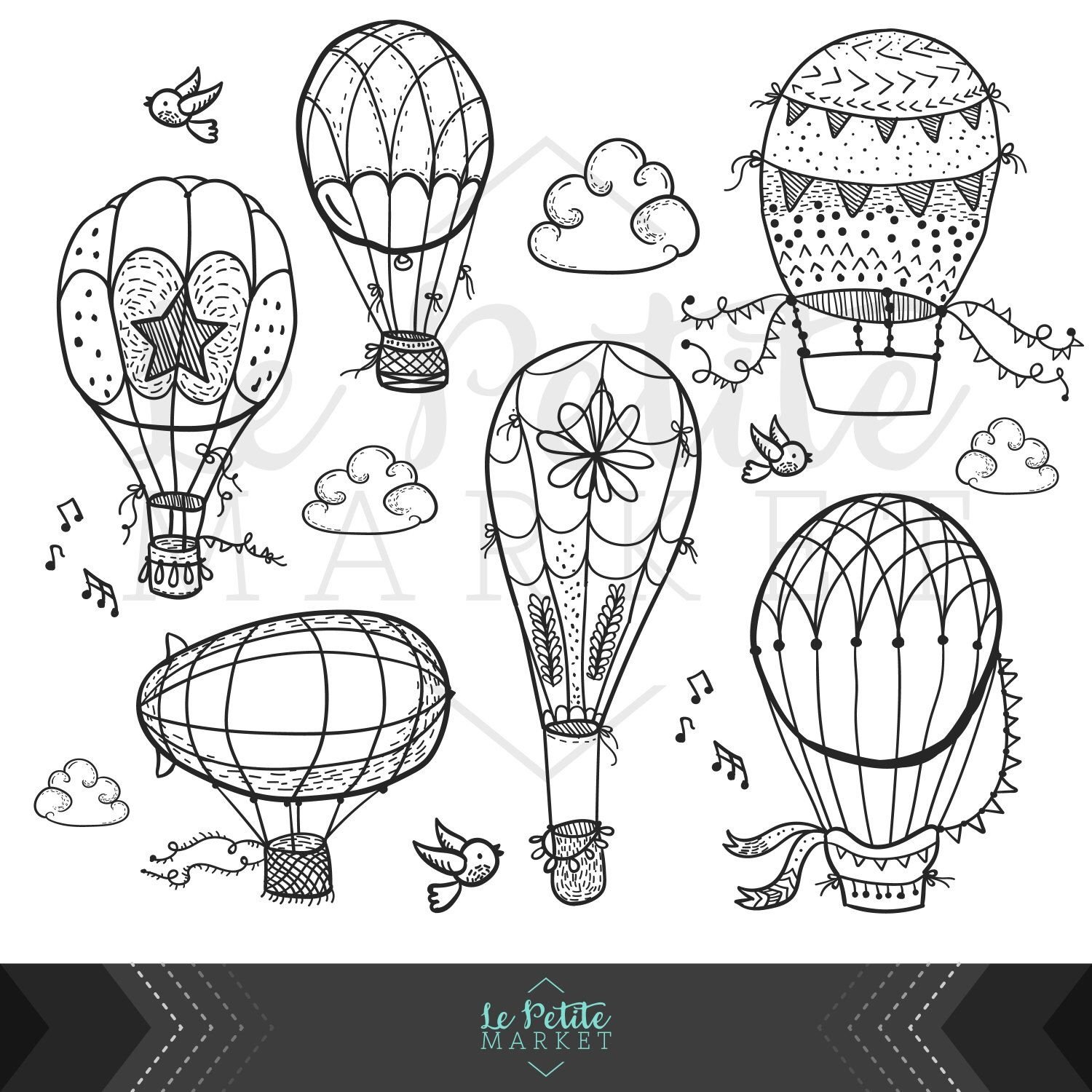 Антистресс рисунки воздушные шары