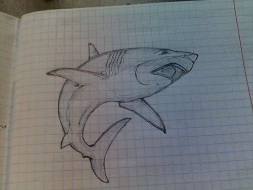 3д бабочка карандашом