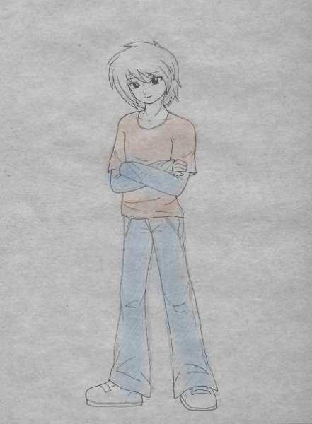 Рисунок ребёнка карандашом в полный рост