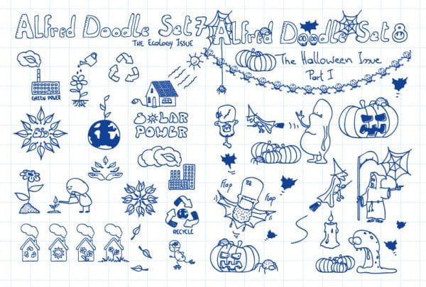 Маленькие новогодние рисунки