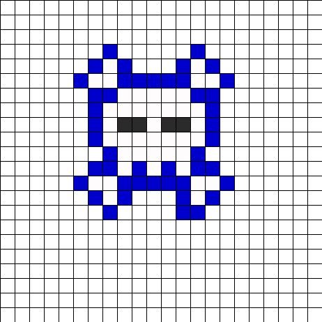 Череп по клеткам маленький