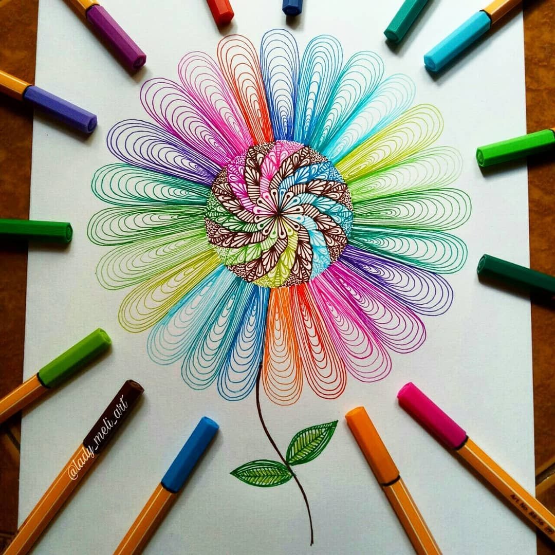 Разноцветные линеры для рисования
