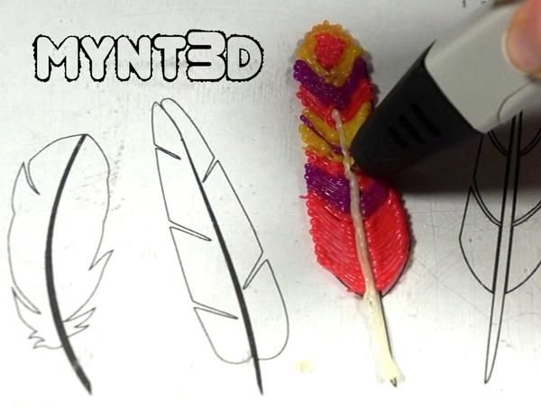 Значки 3д ручкой