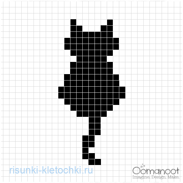 Рисунки по клеточкам черно белые маленькие