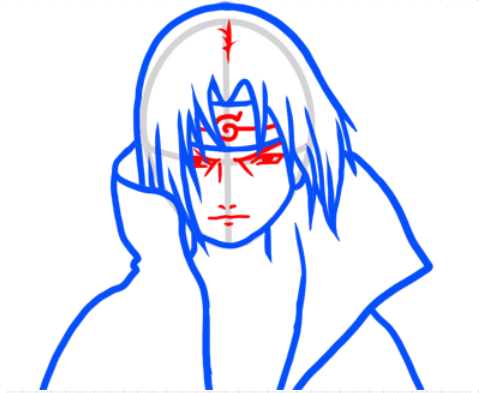 Итачи рисунки легкие для начинающих