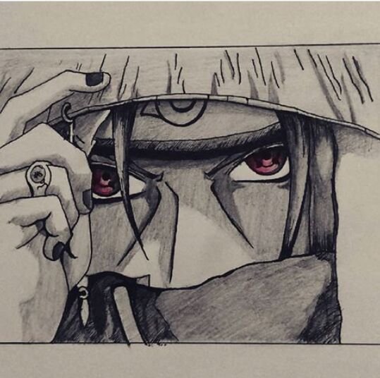 Глаза Итачи Учиха для срисовки