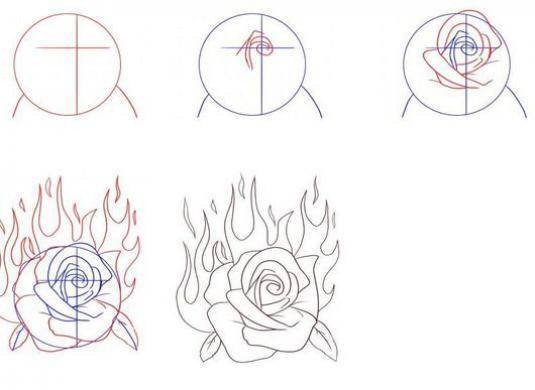 Рисунок ручкой пошагово