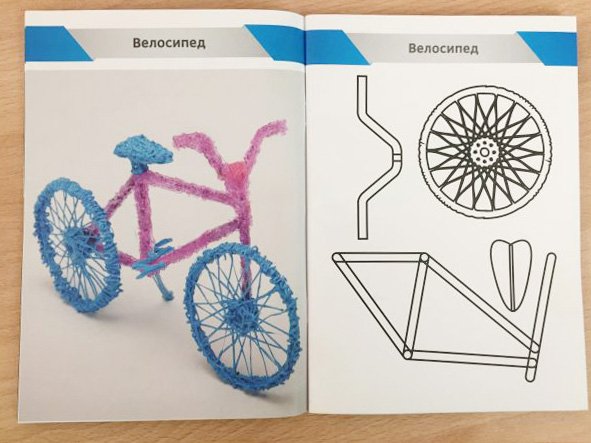 Трафареты для 3д ручки велосипед