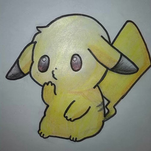 Пикачу маркерами легкие