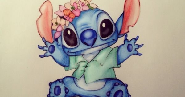 Стич акварельными карандашами