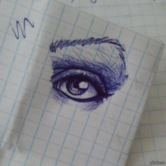 Рисунки ручкой в тетради