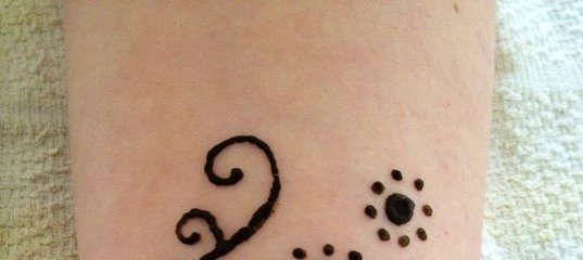 Лёгкие маленькие тату хной