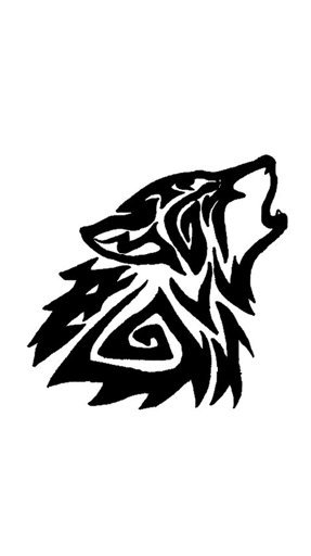 Тату ручкой волк