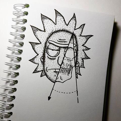 Для срисовки Рики Мортт