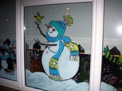 Краски для рисования на окнах