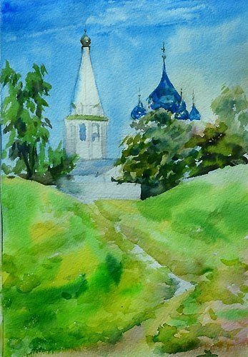 Суздаль Этюд городского пейзажа