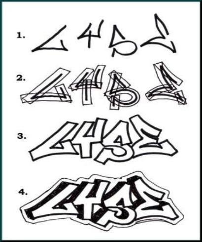 Лёгкие граффити для новичков