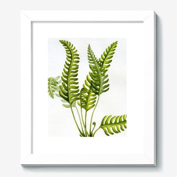 Лист монстеры акварель