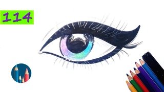 Рисунки маркерами глаза