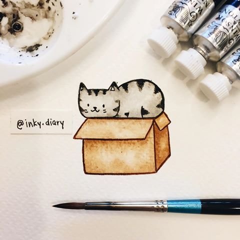 Милые иллюстрации животных Inky Diary