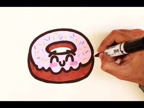 Пончик маркерами легко