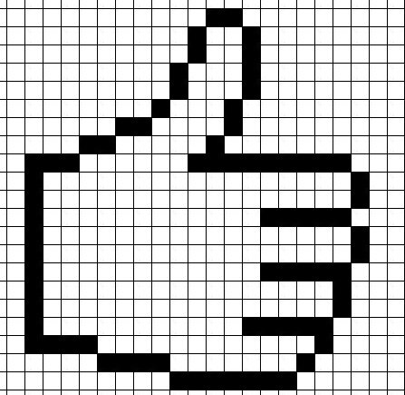Рисование по клеточкам в тетради черно белые