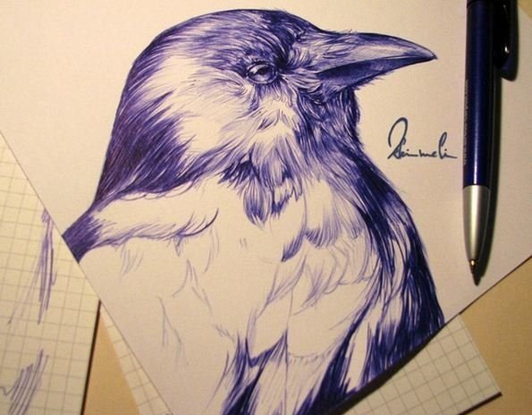 Пьтца шарикоаоц ручкой