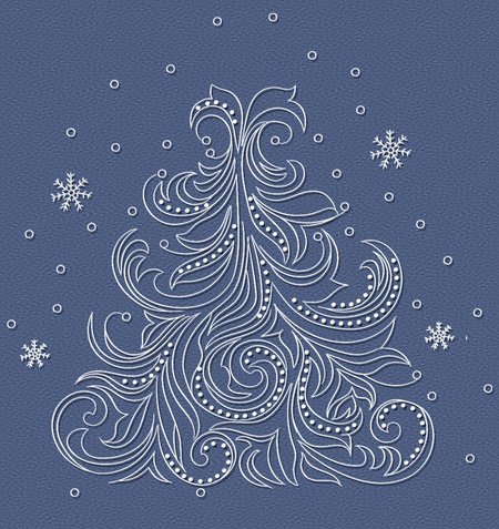 Елка гелевой ручкой