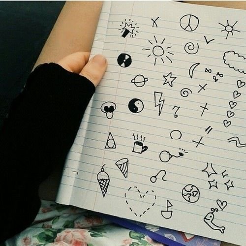 Простые рисунки ручкой надписи (46 фото)