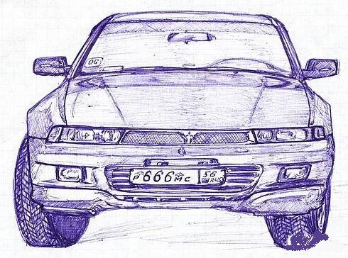 Нарисовать машину 3д