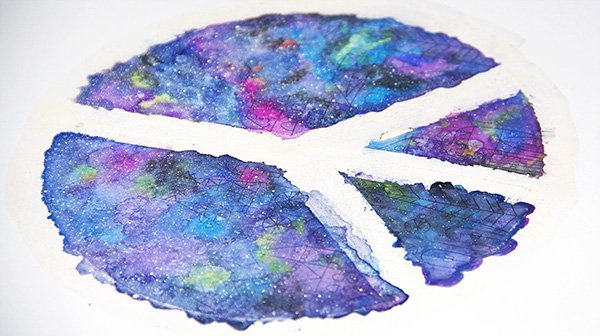 Красивые рисунки гуашью и губкой (46 фото)