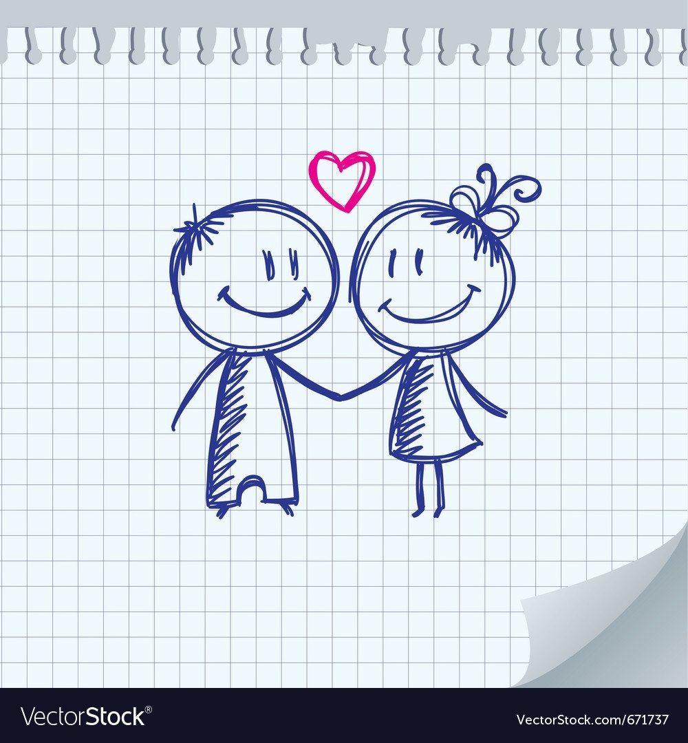 Рисунки ручкой про любовь