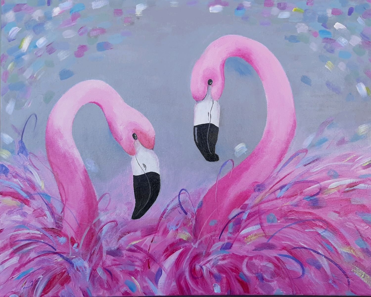 Фламинго Фламинго акрилом