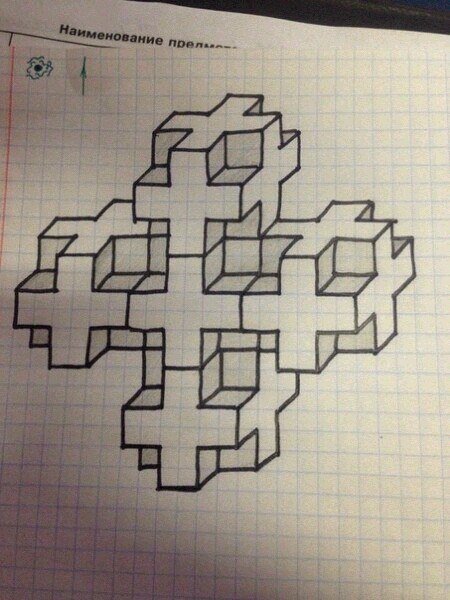 Рисунки в тетради