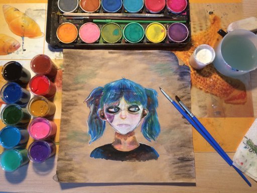 Красивые рисунки из гуаши людей (45 фото)