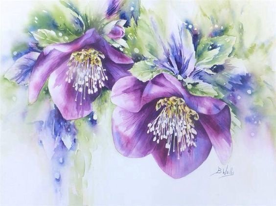 Лидия Нуриева акварель