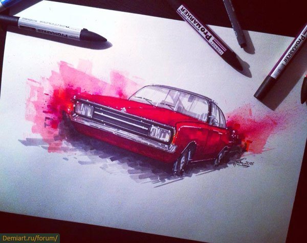 Машина маркерами