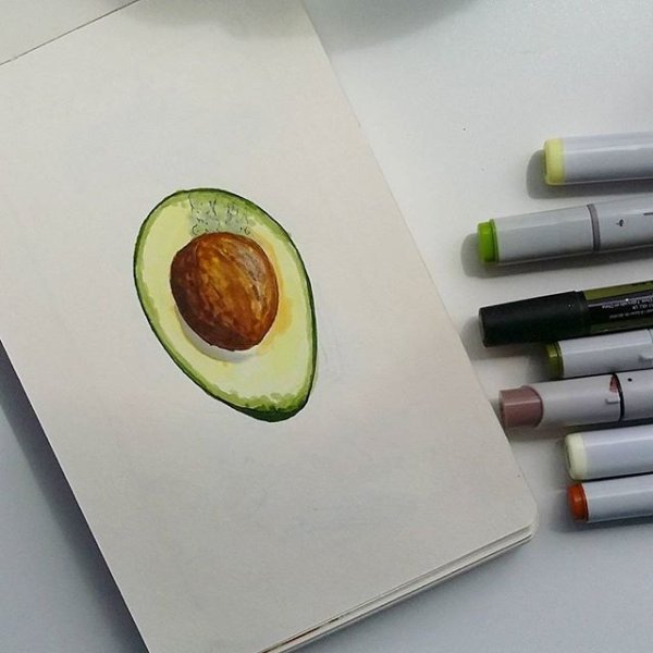 Красивые рисунки спиртовыми маркерами несложные (50 фото)