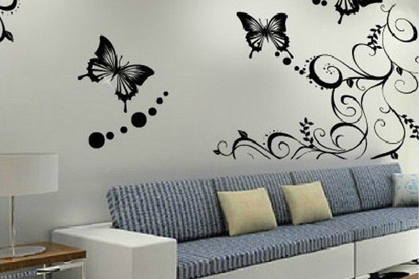 Рисунки простые гуашью на стену (50 фото)