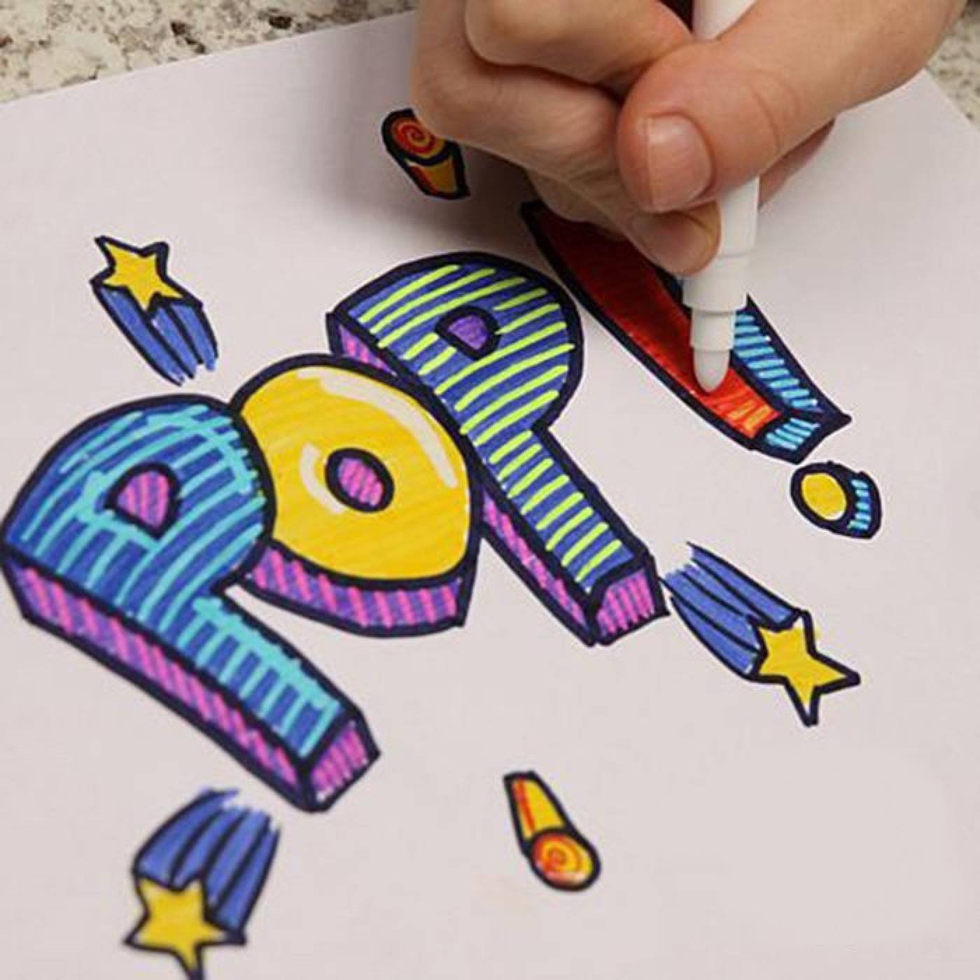 Рисунки фломастерами для детей 10 лет
