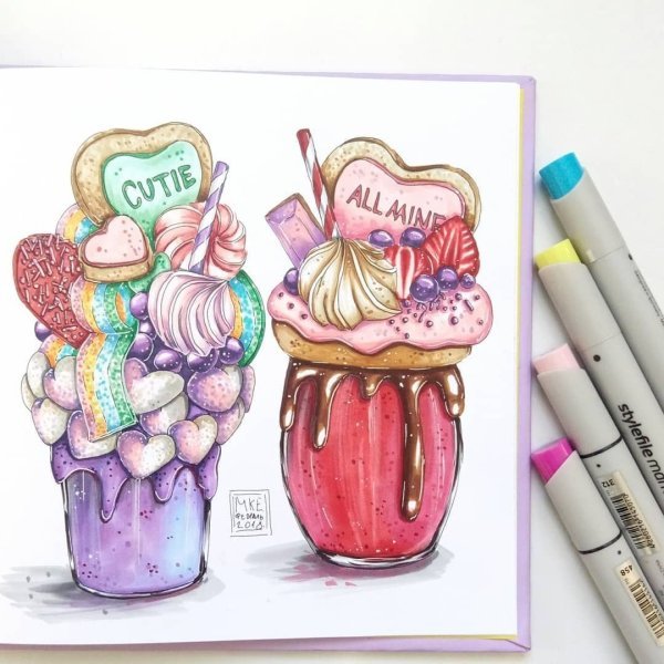 Маленькие рисунки для скетчбука