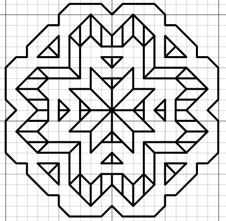 Необычные узоры по клеточкам